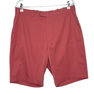 Bullock & Jones Shorts Men's 34 Flat Front Cotton‎ Shorts New